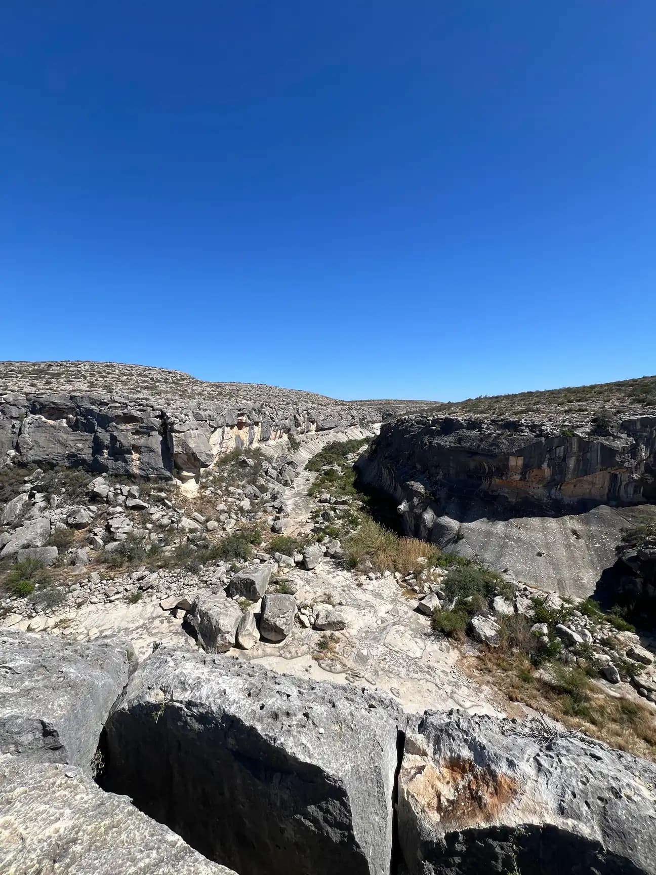 A rocky canyon vista.